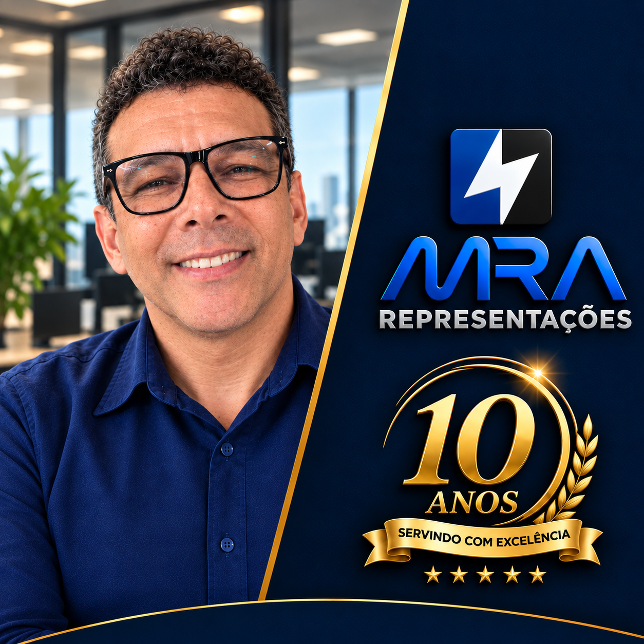 Foto do Marcelo Abreu, diretor comercial da MRA Representações